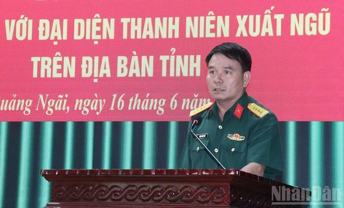 Bộ Chỉ huy Quân sự tỉnh Quảng Ngãi báo cáo kết quả thực hiện các chế độ, chính sách liên quan đến dạy nghề, tư vấn hướng nghiệp, giới thiệu việc làm cho thanh niên là quân nhân xuất ngũ.