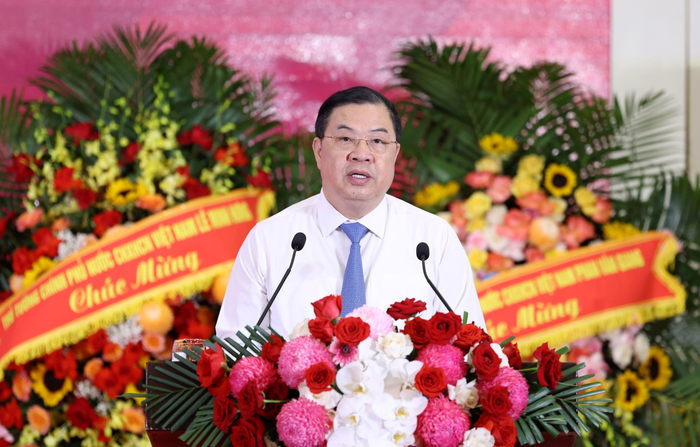 Phó thủ tướng Thường trực Chính phủ Phạm Gia Túc phát biểu chỉ đạo tại buổi lễ.