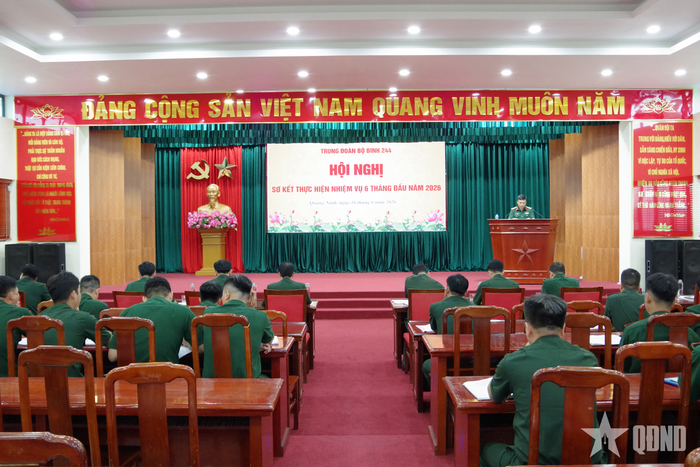  Quang cảnh hội nghị sơ kết thực hiện nhiệm vụ 6 tháng đầu năm; triển khai phương hướng, nhiệm vụ 6 tháng cuối năm 2026.