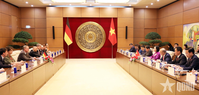  Toàn cảnh hội đàm. Ảnh: TRỌNG HIẾU