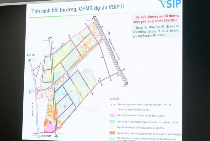 Tình hình bồi thường, giải phóng mặt bằng dự án VSIP 2