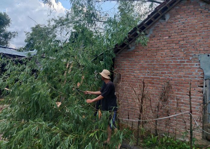 Lốc xoáy làm hư hại nhiều công trình