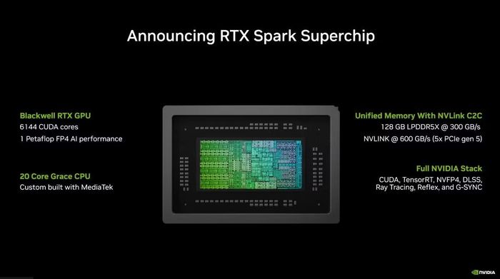 Điểm nhấn đáng chú ý nhất nằm ở bộ vi xử lý Arm 20 nhân được NVIDIA phát triển cùng MediaTek, bao gồm 10 nhân hiệu năng cao Cortex-X925 và 10 nhân tiết kiệm điện Cortex-A725, cho thấy hãng đang áp dụng những công nghệ từng thành công trên smartphone cao cấp để tái định nghĩa trải nghiệm máy tính cá nhân trong kỷ nguyên AI.