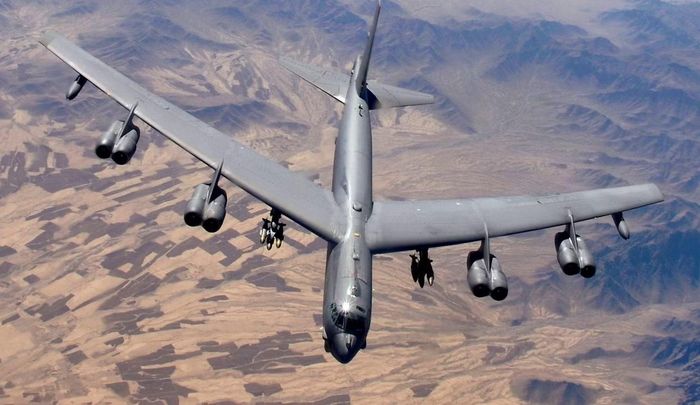 Máy bay ném bom B-52 Stratofortress. (Ảnh: Reuters)