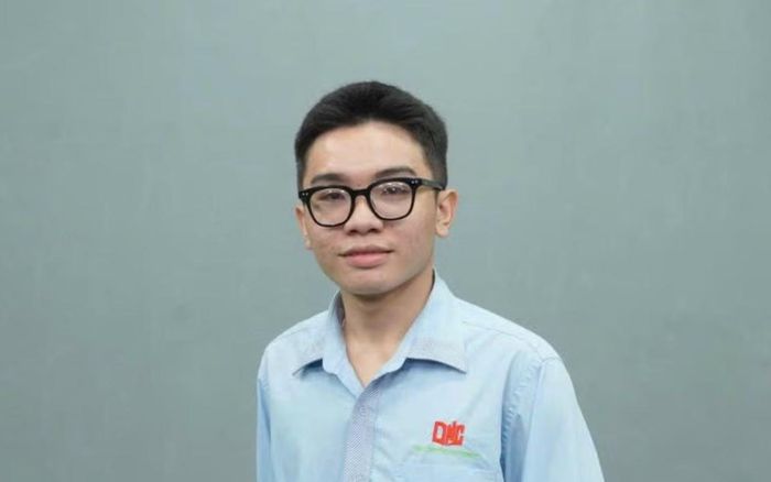 Bạn Nguyễn Nhựt Duy - sinh viên đạt giải Ba cuộc thi DNC Startup.