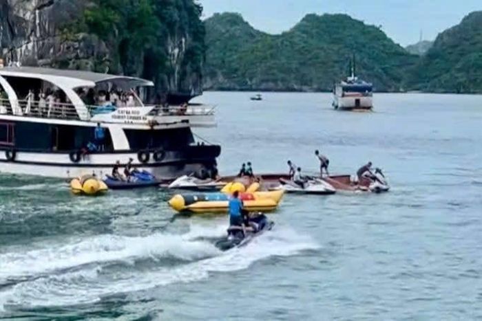Khu vực xảy ra vụ tai nạn.