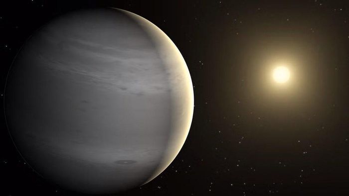 Hình ảnh minh họa một hành tinh khí khổng lồ quay quanh ngôi sao chủ ở xa. Nguồn: NASA