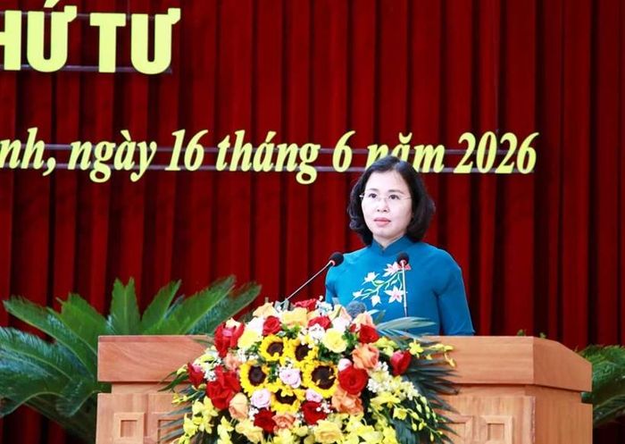  Bà Trịnh Thị Minh Thanh, Phó Bí thư Thường trực Tỉnh ủy, Chủ tịch HĐND tỉnh Quảng Ninh, phát biểu bế mạc Kỳ họp.