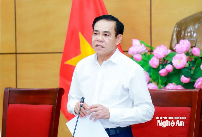 Đồng chí Võ Trọng Hải - Phó Bí thư Tỉnh ủy, Chủ tịch UBND tỉnh, Chủ tịch Hội đồng thẩm định phát biểu kết luận. Ảnh: Thành Duy