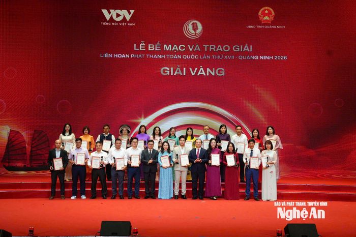 Báo và phát thanh, truyền hình Nghệ An vinh dự có 2 tác phẩm đạt giải Vàng tại Liên hoan Phát thanh toàn quốc lần thứ XVII - năm 2026. Ảnh: PV