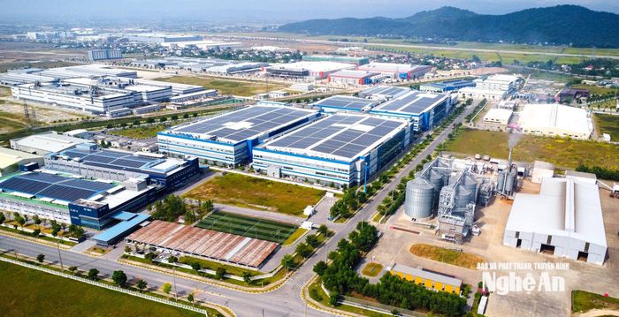 Khu công nghiệp VSIP Nghệ An I tại xã Hưng Nguyên. Ảnh: Thành Cường