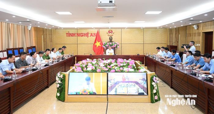 Hội nghị sơ kết công tác hoàn thành cơ sở dữ liệu quốc gia về đất đai. Ảnh: Thành Cường