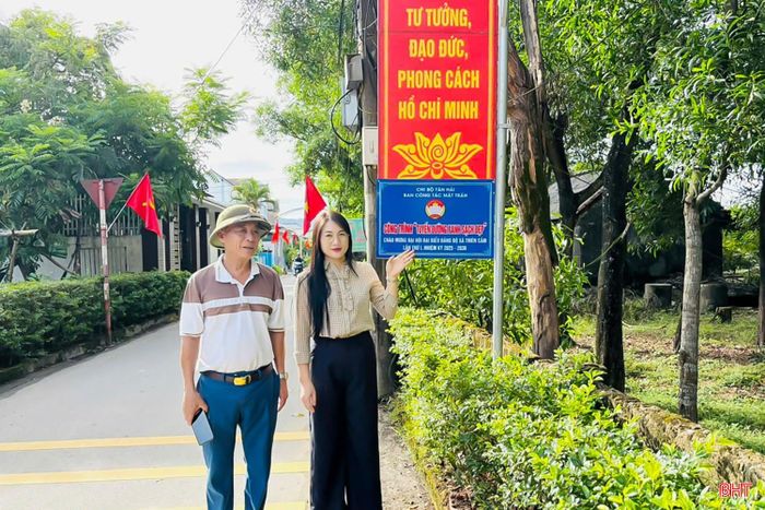 Chị Hoàng Thị Kim Nhật (SN 1991) - Bí thư Chi bộ thôn Tân Hải, xã Thiên Cầm sẵn sàng nhận nhiệm vụ ở thôn mới nếu được tín nhiệm.