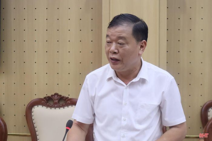 Trưởng Thuế tỉnh Hà Tĩnh Trương Quang Long góp ý đối với các nội dung trình kỳ họp.