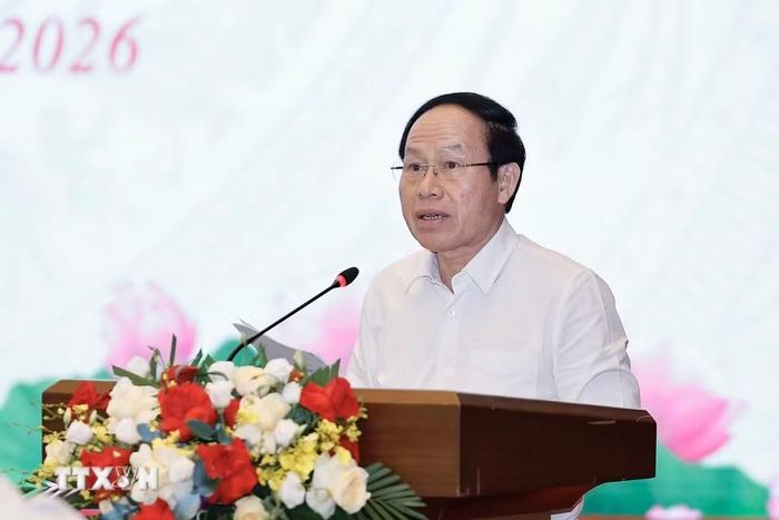 Phó Thủ tướng Chính phủ Lê Tiến Châu phát biểu. (Ảnh: Doãn Tấn/TTXVN)