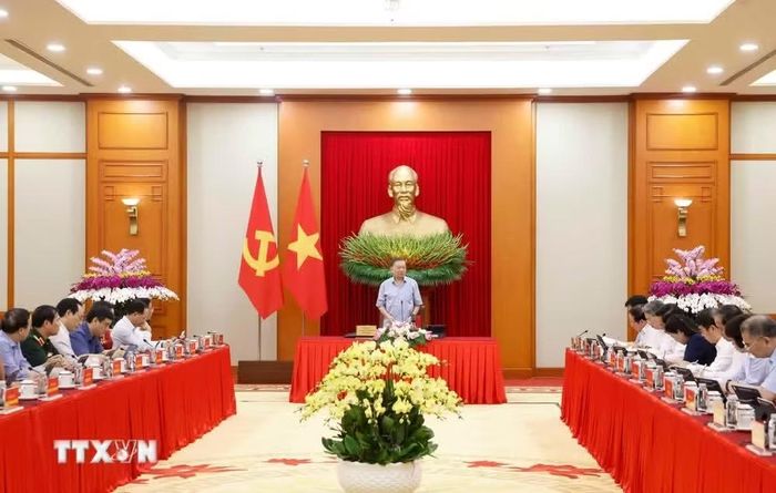 Tổng Bí thư, Chủ tịch nước Tô Lâm phát biểu. (Ảnh: Thống Nhất/TTXVN)