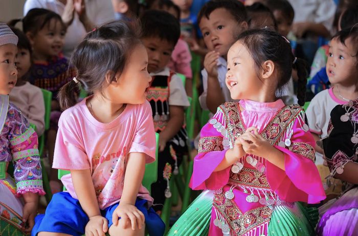 Học sinh Trường Mầm non Văn Lăng, tỉnh Thái Nguyên. (Ảnh: PV/Vietnam+)