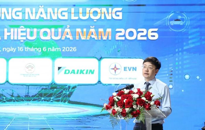 Ông Đặng Hải Dũng, Phó Cục trưởng Cục Đổi mới sáng tạo, Chuyển đổi xanh và Khuyến công, Bộ Công Thương phát biểu. (Ảnh: CTV/Vietnam+)