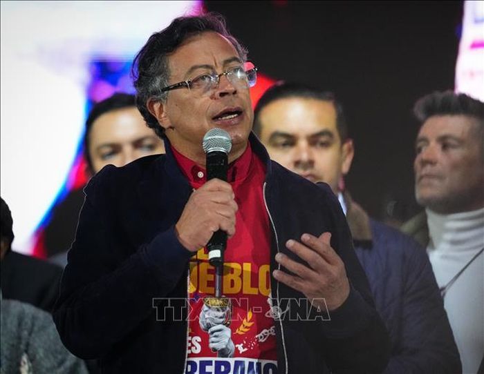 Tổng thống Colombia Gustavo Petro phát biểu tại Bogota ngày 24/10/2025. Ảnh: THX/TTXVN