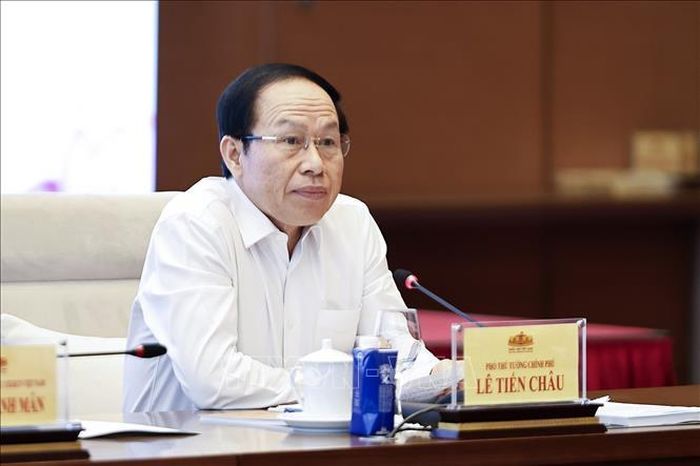 Phó Thủ tướng Lê Tiến Châu phát biểu. Ảnh: Doãn Tấn/TTXVN
