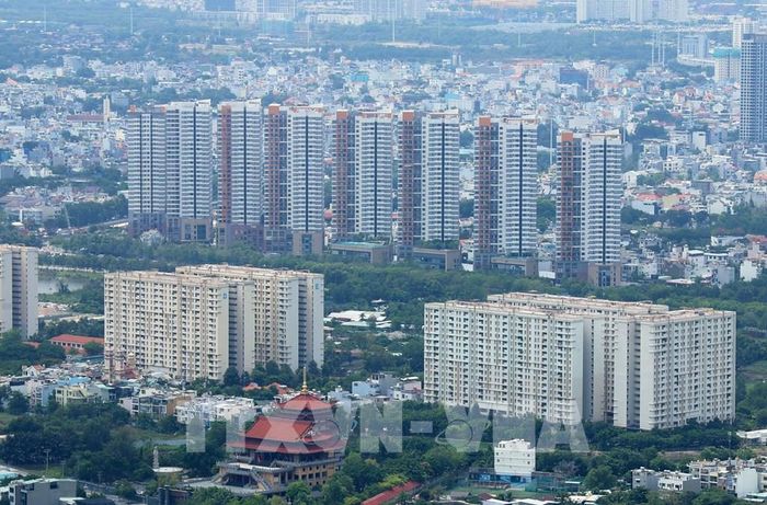 Các dự án chung cư ở thành phố Thủ Đức, Thành phố Hồ Chí Minh. Ảnh: Hồng Đạt - TTXVN