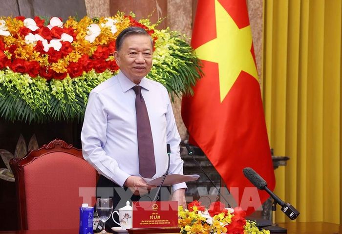 Tổng Bí thư, Chủ tịch nước Tô Lâm phát biểu chỉ đạo. Ảnh: Văn Điệp – TTXVN 
