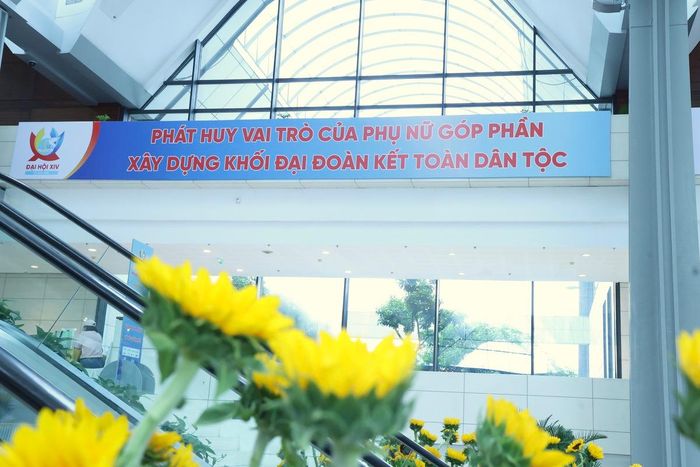 Không gian trang trí tại Đại hội