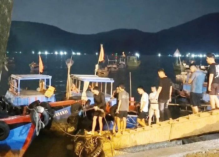Hình ảnh các đối tượng đến bán đảo Hải Minh (phường Quy Nhơn) gây rối do nhân dân cung cấp.