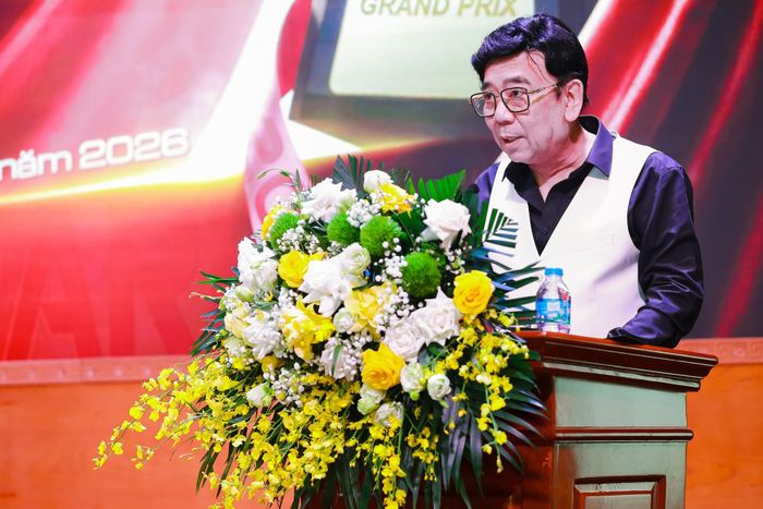 Nhà báo, đạo diễn Nguyễn Trường Sơn, Chủ tịch Hiệp hội Quảng cáo Việt Nam, Trưởng Ban tổ chức giải thưởng. Ảnh: BTC.