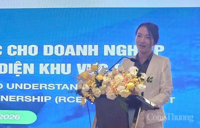 Bà Nguyễn Thị Thanh Mai, Giám đốc khu vực RT4D chia sẻ tại hội thảo. Ảnh: Việt Khoa