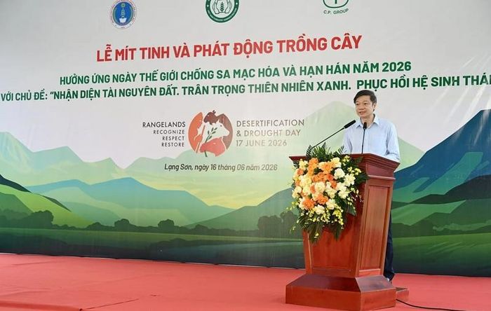 Cục trưởng Trần Quang Bảo phát biểu khai mạc lễ mít tinh. Ảnh: Bảo Thắng