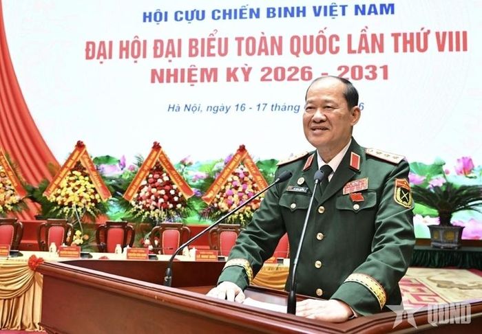 Thượng tướng Bế Xuân Trường phát biểu khai mạc phiên thứ nhất. Ảnh: qdnd.vn