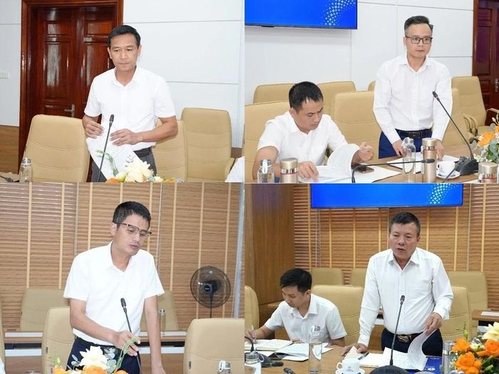 Đại diện các phòng, ban trao đổi, thảo luận và đề xuất giải pháp nâng cao hiệu quả công tác truyền thông.
