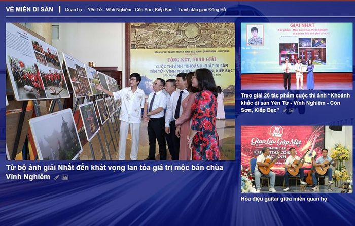 Chuyên trang "Về miền di sản" kể những câu chuyện sâu sắc nhất về văn hóa Kinh Bắc, thu hút sự quan tâm của bạn đọc trong nước, quốc tế.