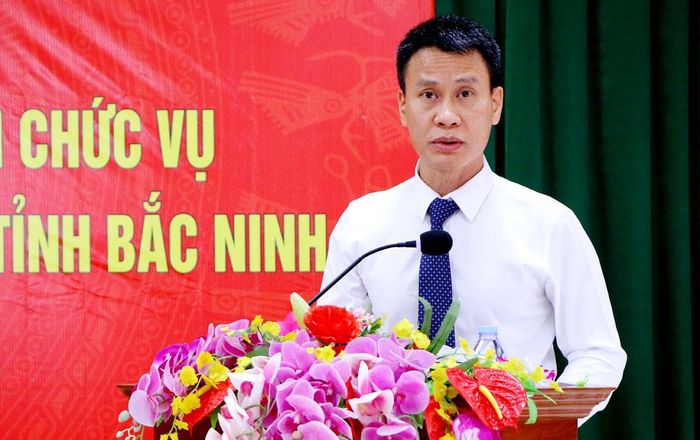  Đồng chí Nguyễn Mạnh Lân phát biểu. 