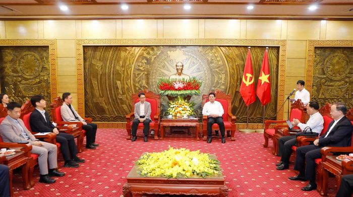  Quang cảnh buổi đón tiếp. 
