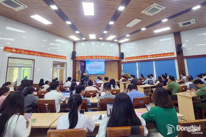 Quang cảnh lễ khai mạc khóa đào tạo, tập huấn. Ảnh: Thanh Cảnh