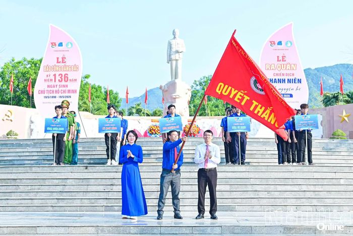 Tỉnh đoàn - Hội Liên hiệp Thanh niên Việt Nam tỉnh - Hội Sinh viên Việt Nam tỉnh ra quân Chiến dịch Thanh niên tình nguyện hè năm 2026.