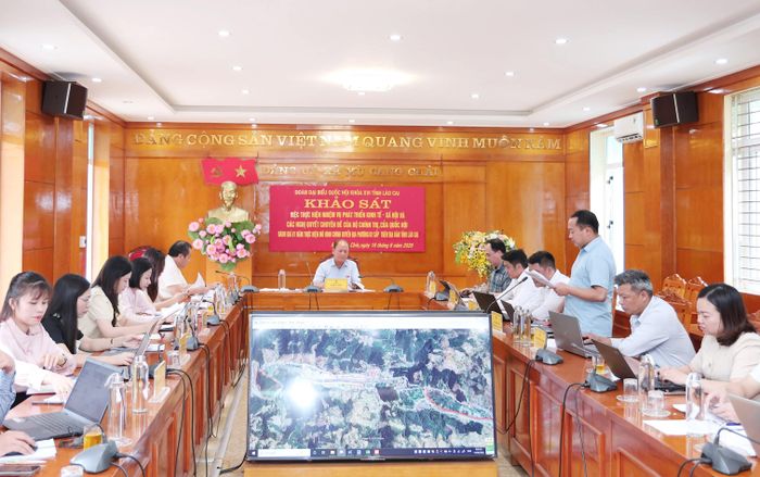 Quang cảnh buổi khảo sát.