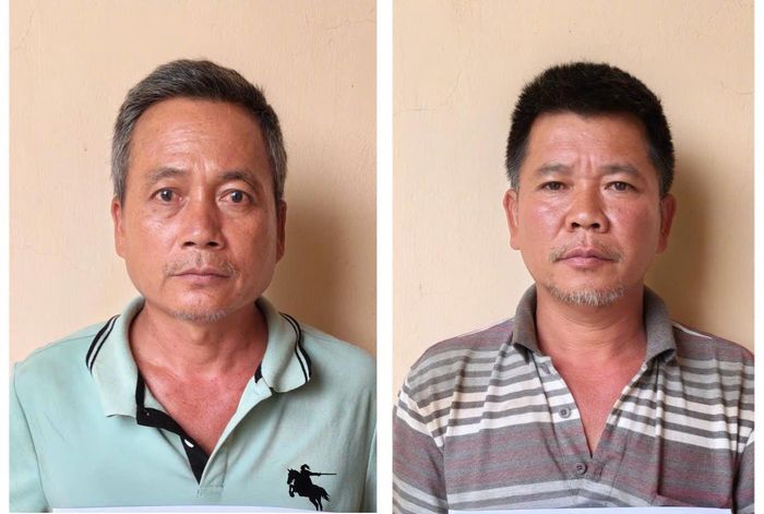 Các đối tượng Nguyễn Văn Sanh (trái) và Nguyễn Hoài Vũ