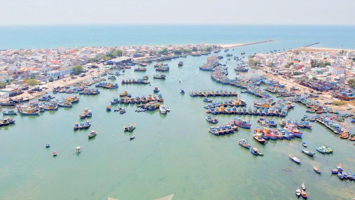 Phan Rí Cửa là địa bàn trọng điểm nghề cá của tỉnh, số lượng tàu thuyền và ngư dân đông