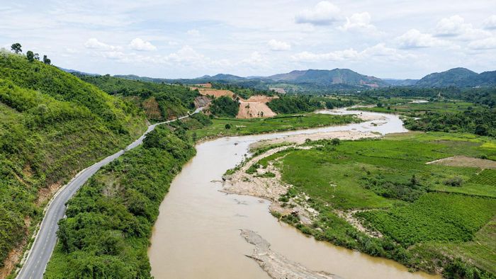 Sông Krông Nô, đoạn qua địa bàn các xã Đam Rông có nhiều vị trí được quy hoạch khai thác cát, sỏi lòng sông