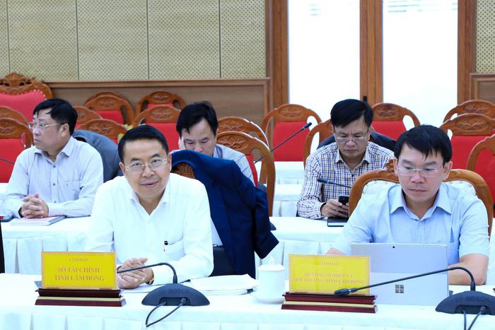 Lãnh đạo các sở, ngành liên quan của Lâm Đồng dự hội nghị