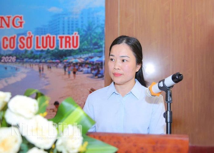 Lãnh đạo Sở Du lịch phát biểu khai mạc lớp bồi dưỡng.