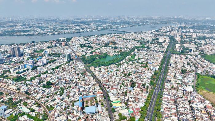 Toàn cảnh đô thị khu vực trung tâm TP Đồng Nai.