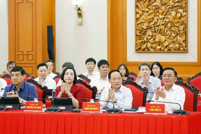 Các đại biểu tham dự cuộc làm việc giữa Tổng Bí thư, Chủ tịch nước Tô Lâm với ngành Giáo dục và Đào tạo ngày 15/6. Ảnh: TTXVN