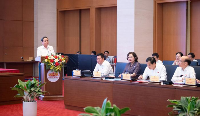 Chủ tịch Quốc hội Trần Thanh Mẫn phát biểu