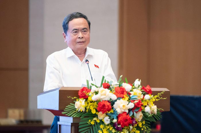 Chủ tịch Quốc hội Trần Thanh Mẫn phát biểu