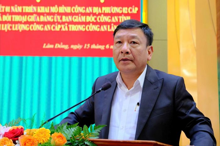 Phó Bí thư Tỉnh ủy Lâm Đồng Bùi Thắng phát biểu