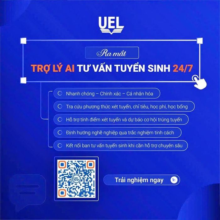 Quét mã QR code để trải nghiệm tư vấn tuyển sinh.